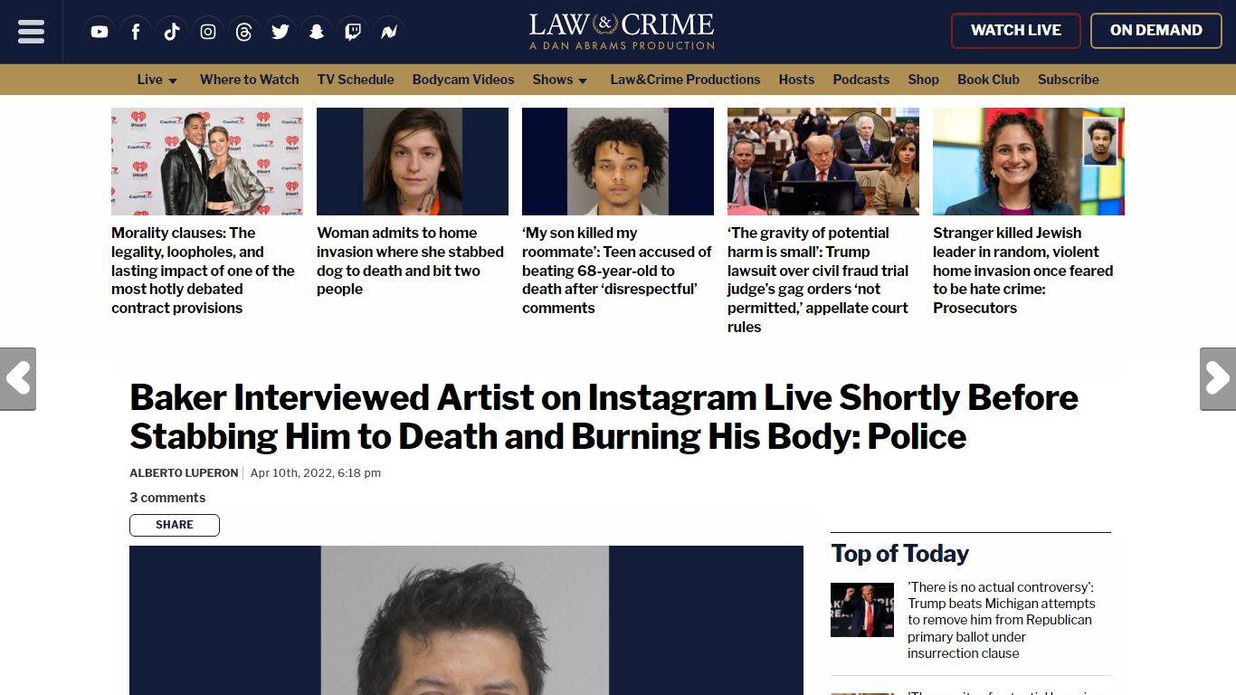 Manuel Tellez Interviewed Anthony Moreno Before Murder: Police
